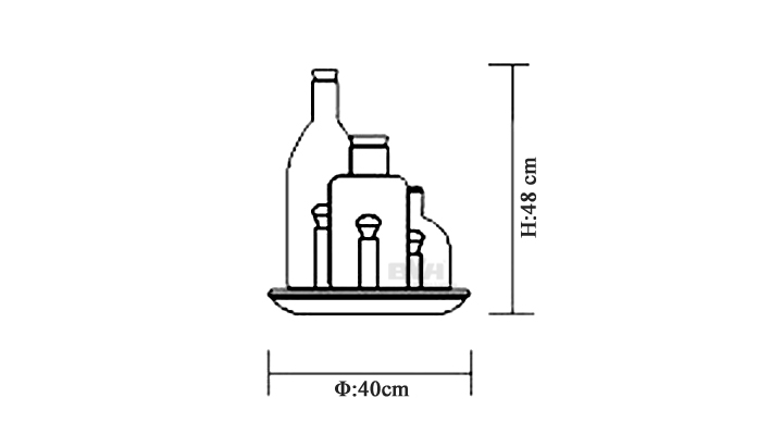 BVH博威灯饰 Bacco 123 table lamp 瓶子外形 台灯